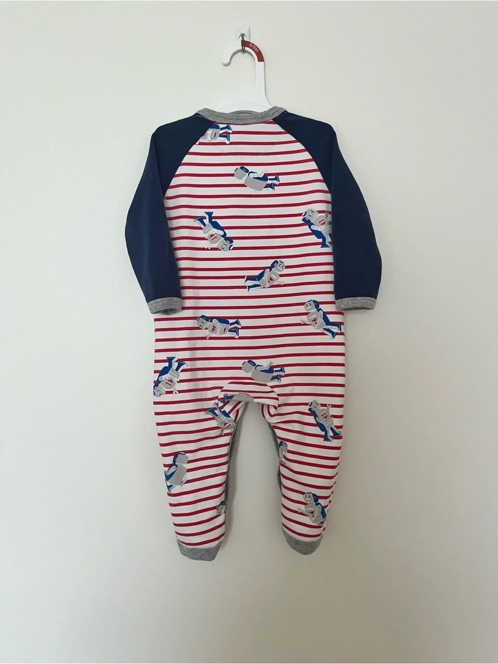 Mini Boden Baby Boden 12-18months robot print romper